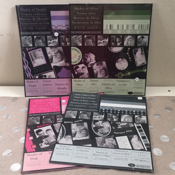 Creative Memories Shades of Black /& White 10x12 Photo Mounting Paper NIP